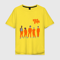Мужская футболка оверсайз Misfits Orange