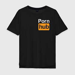 Мужская футболка оверсайз PornHub