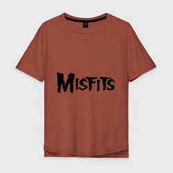 Мужская футболка оверсайз Misfits logo