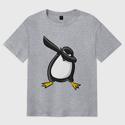 Футболка оверсайз мужская DAB Pinguin, цвет: меланж