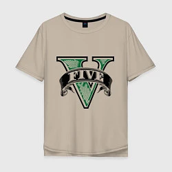 Мужская футболка оверсайз GTA V: Logo
