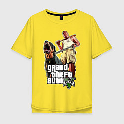Мужская футболка оверсайз GTA 5: Man & Dog