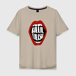 Мужская футболка оверсайз Billie Eilish: Sweet Lips