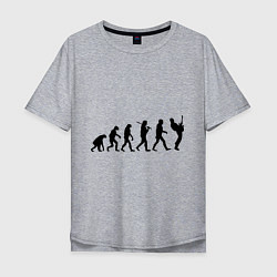 Мужская футболка оверсайз Эволюция рока