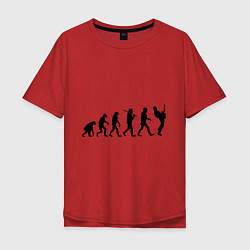 Мужская футболка оверсайз Эволюция рока