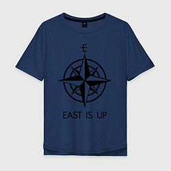 Мужская футболка оверсайз TOP: East is Up