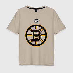 Футболка оверсайз мужская Boston Bruins NHL, цвет: миндальный