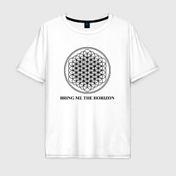 Футболка оверсайз мужская BRING ME THE HORIZON, цвет: белый