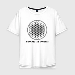 Футболка оверсайз мужская BRING ME THE HORIZON, цвет: белый