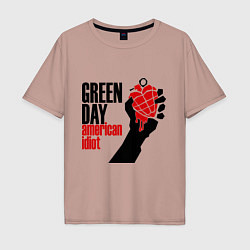 Мужская футболка оверсайз Green Day: American idiot