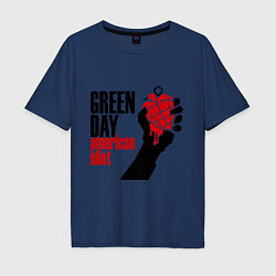 Мужская футболка оверсайз Green Day: American idiot