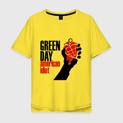 Мужская футболка оверсайз Green Day: American idiot