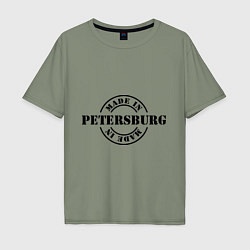 Футболка оверсайз мужская Made in Petersburg, цвет: авокадо