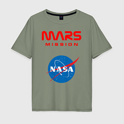 Мужская футболка оверсайз Nasa Mars mission