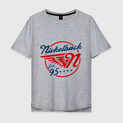 Мужская футболка оверсайз Nickelback est. 1995