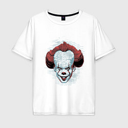 Футболка оверсайз мужская Pennywise, цвет: белый