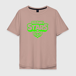 Футболка оверсайз мужская BRAWL STARS, цвет: пыльно-розовый