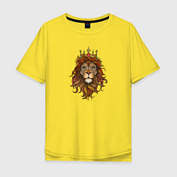 Футболка оверсайз мужская Король Лев, цвет: желтый