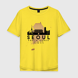 Мужская футболка оверсайз Сеул Южная Корея