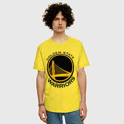 Футболка оверсайз мужская GOLDEN STATE WARRIORS, цвет: желтый — фото 2
