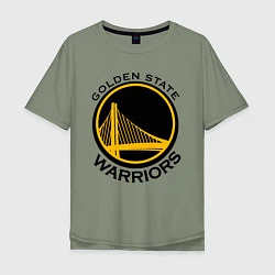 Футболка оверсайз мужская GOLDEN STATE WARRIORS, цвет: авокадо