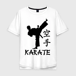 Футболка оверсайз мужская Karate craftsmanship, цвет: белый