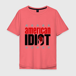Мужская футболка оверсайз American idiot