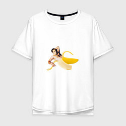 Мужская футболка оверсайз Николас Кейдж в банане