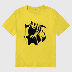 Футболка оверсайз мужская Banksy, цвет: желтый