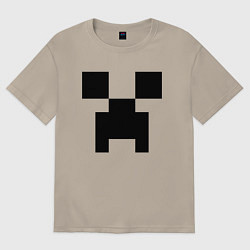 Футболка оверсайз мужская Minecraft, цвет: миндальный