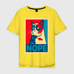 Мужская футболка оверсайз Grumpy Cat