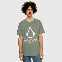Футболка оверсайз мужская Assassin’s Creed, цвет: авокадо — фото 2