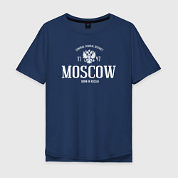 Мужская футболка оверсайз Москва Born in Russia