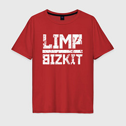 Футболка оверсайз мужская LIMP BIZKIT, цвет: красный