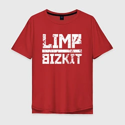 Футболка оверсайз мужская LIMP BIZKIT, цвет: красный