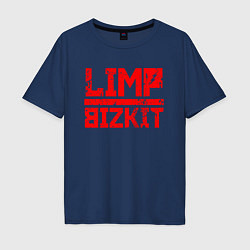 Футболка оверсайз мужская LIMP BIZKIT, цвет: тёмно-синий