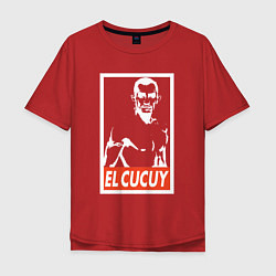 Футболка оверсайз мужская EL CUCUY, цвет: красный