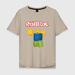 Футболка оверсайз мужская ROBLOX, цвет: миндальный