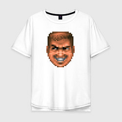 Мужская футболка оверсайз Doom Guy Happy Face