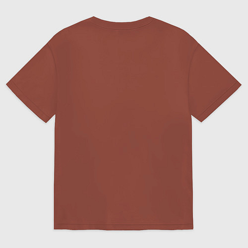 Мужская футболка оверсайз Боец KFC / Кирпичный – фото 2