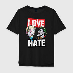 Мужская футболка оверсайз Love Hate