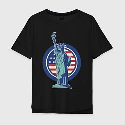 Мужская футболка оверсайз Usa Liberty Statue