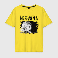 Футболка оверсайз мужская NIRVANA, цвет: желтый