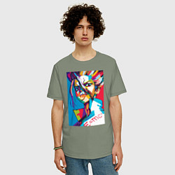 Футболка оверсайз мужская EMC2 Аниме Доктор Стоун, цвет: авокадо — фото 2