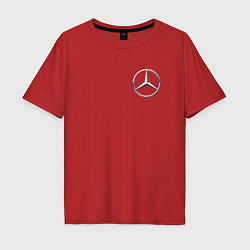 Футболка оверсайз мужская MERCEDES-BENZ, цвет: красный