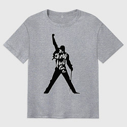 Футболка оверсайз мужская Queen - The Show Must Go On, цвет: меланж