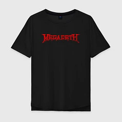 Футболка оверсайз мужская Megadeth, цвет: черный