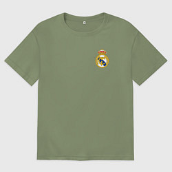 Футболка оверсайз мужская РЕАЛ МАДРИД, цвет: авокадо