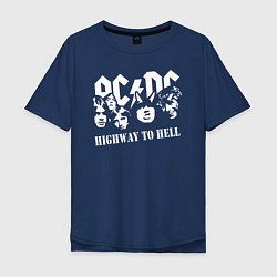 Мужская футболка оверсайз ACDC Highway to Hell