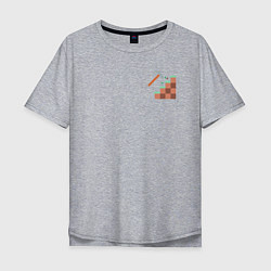 Мужская футболка оверсайз Minecraft в моем сердце